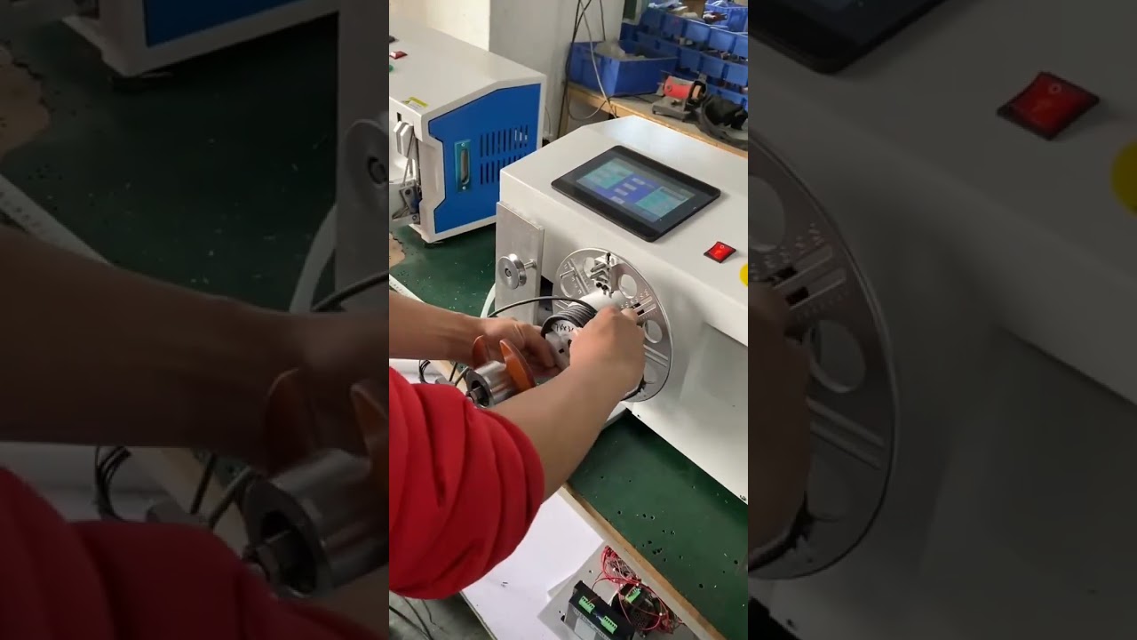 Automatic Traversing Wire Tying Machine #machine #cablewirestrippingmachine #factory