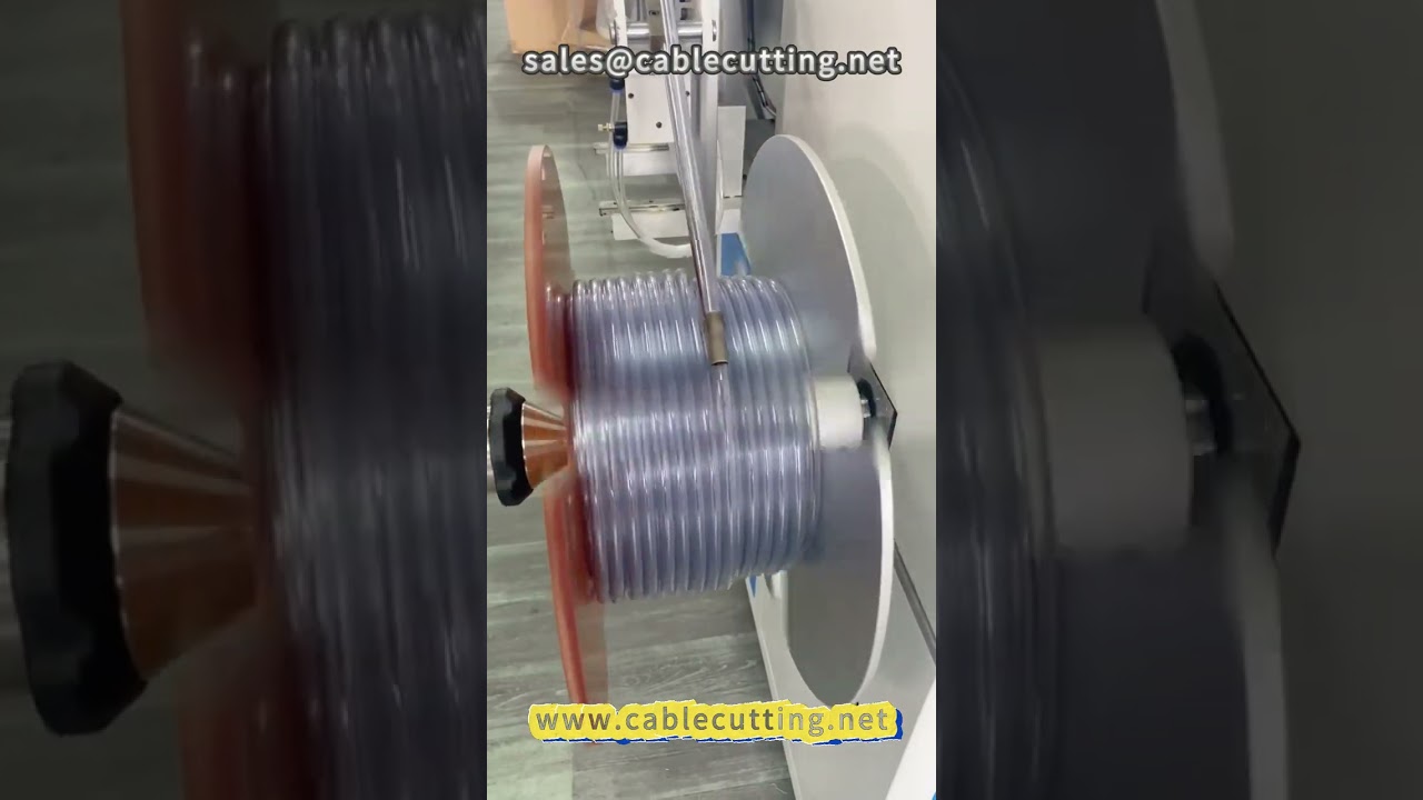 8 PVC hose meter winder #PVC hose #PE pipe # winder # winding machine # bellows