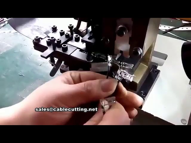 Flag Terminal Crimping Machine | Automated Wire Terminal Crimping