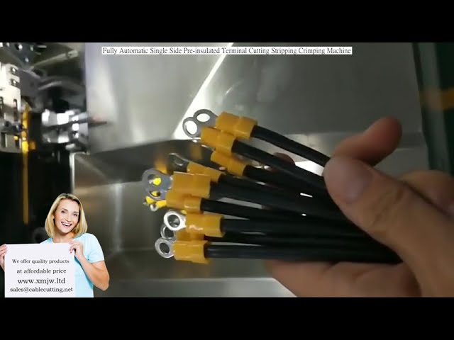 Fully Automatic Single-Side Pre-Insulated Terminal Cutting, Stripping, and Crimping Machine