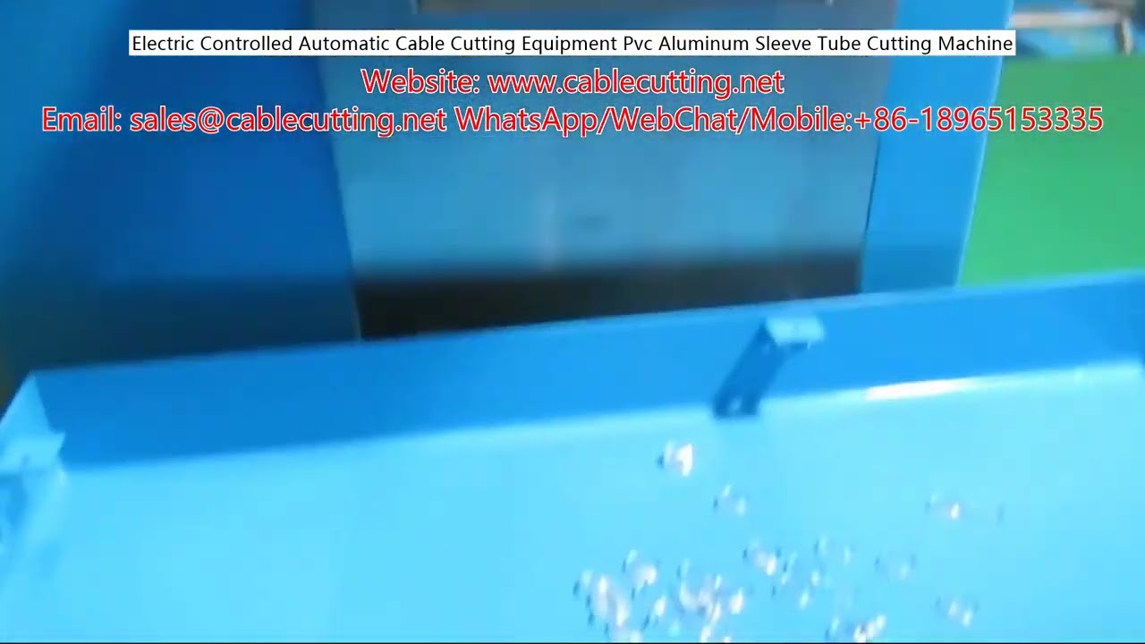 Electric Controlled Automatic Cable Cutting Equipment Pvc Aluminum Sleeve Tube Cutting Machine