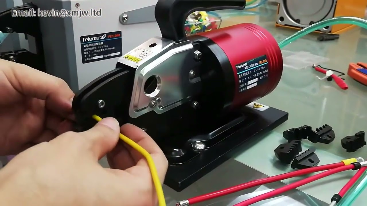 Pneumatic Cable Terminal Crimping Machine Pliers Wire Crimping Tool Electrical Splice Crimp Connecto