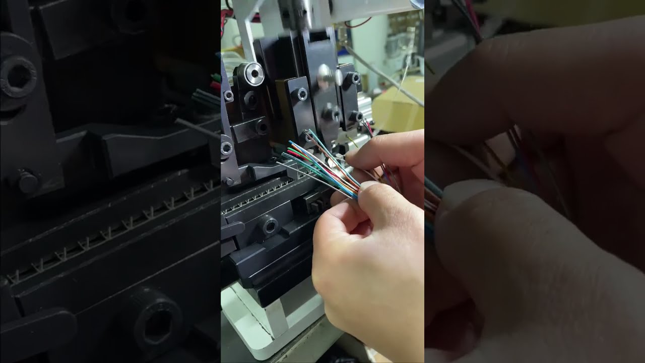 Continuous Strip Terminal Machine  Horizontal #machine #cablewirestrippingmachine #factory