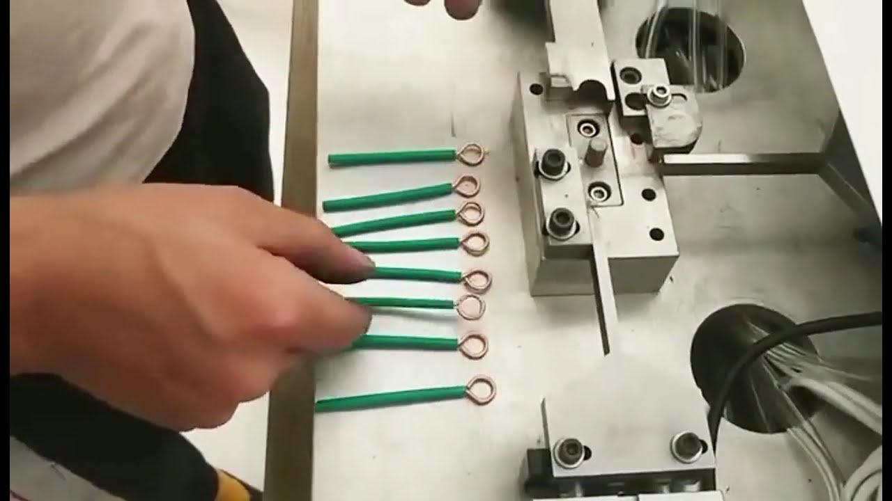 Automatic Wire Coiling Machine Working Real Shot Video Equipment Name