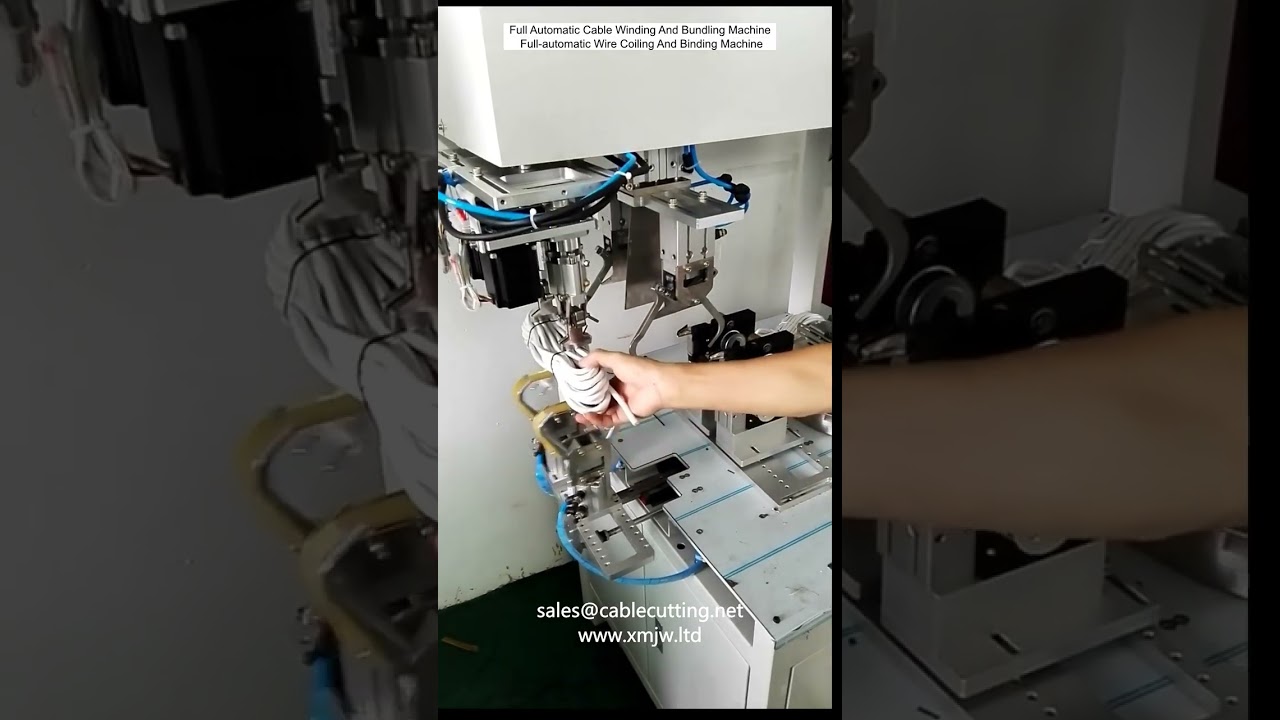 Full Automatic Cable Winding And Bundling Machine Full automatic Wire Coiling And Binding Machine