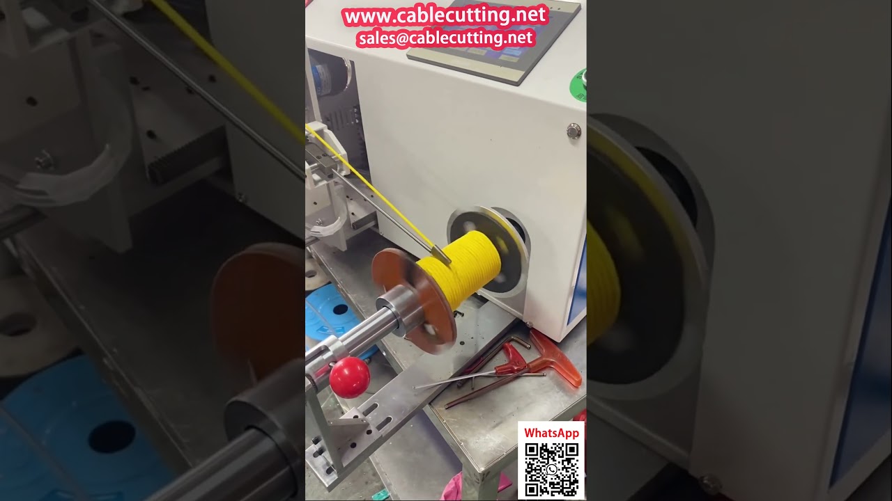 PVC Welding Wire Spooling Winding Counting Alignment Machine