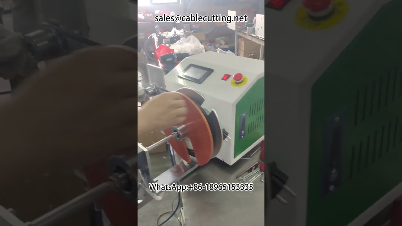 Power Cord Meter Row Spooling and Tying Machine | Cable Wire Stripping Machine