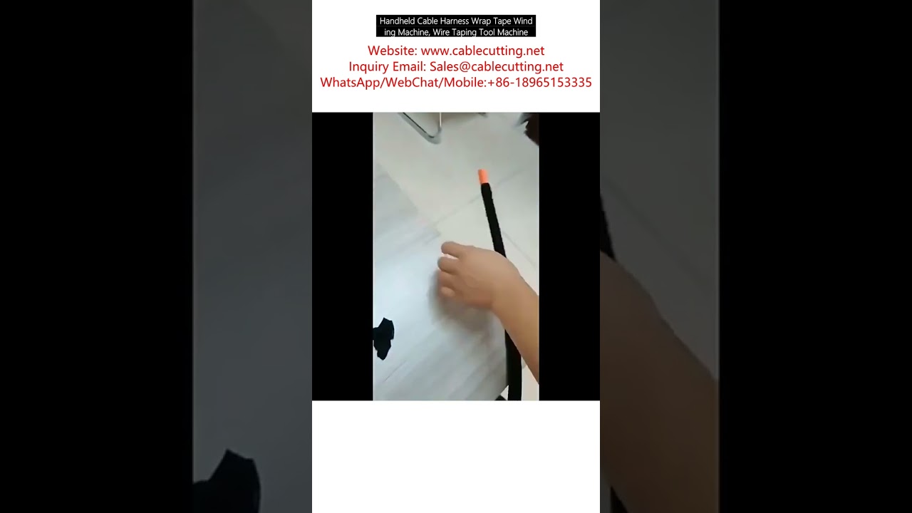 Handheld Cable Harness Wrap Tape Winding Machine, Wire Taping Tool