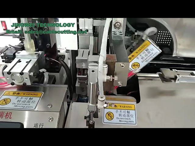 Fully automatic double end wire  tinning machine one end dipping and one end crimping machine wiring