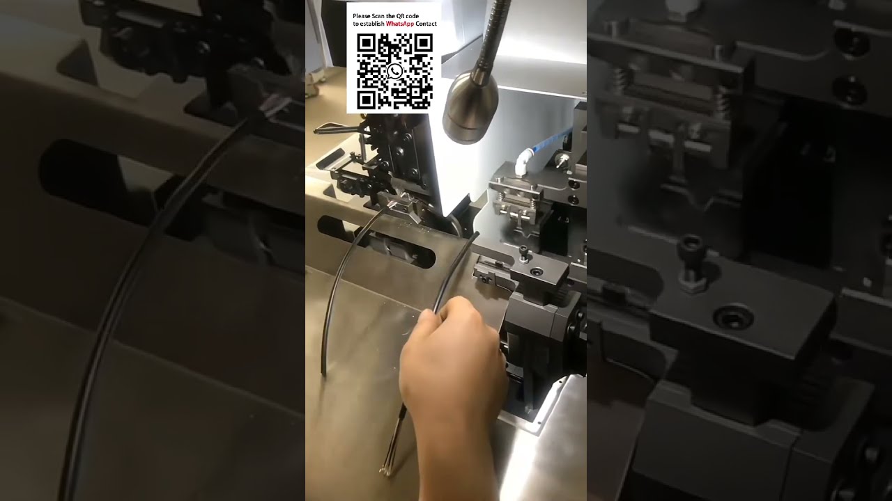 Automatic Jacketed Cable Processor One Step OuterInner Stripping & Crimping for Multi Core Wires