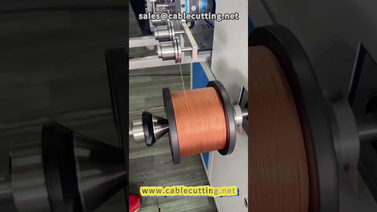18 braided copper wire winder # winder # copper wire # wire and cable # wire processing # rewinding