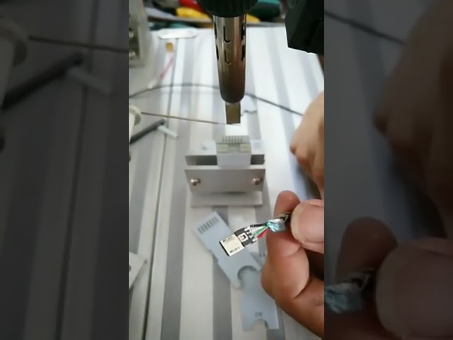 High Accuracy Type C Cable Welding Machine   iPhone USB A Head Automatic DIY Soldering