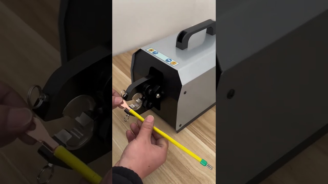 Powerful Pneumatic Terminal Crimping Machine for Open Lugs Up to 300A #factory #machine