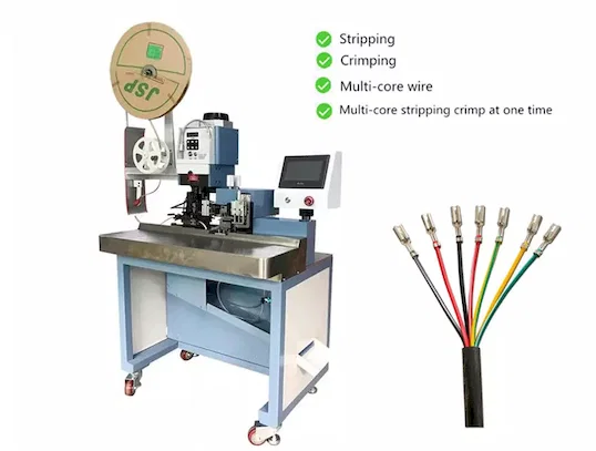 Multi-Core Sheath Cable Strip & Ferrule Crimp machine WPM-32 - Strip & Crimp Machine